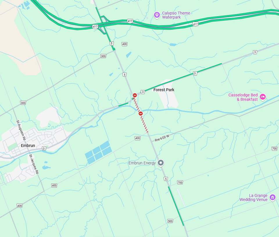 Map of Detour